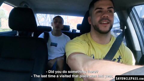 Horny Uriel Simon gets to taste his driver Fer Froma fat cock