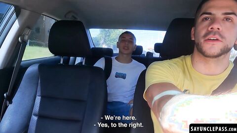 Horny Uriel Simon gets to taste his driver Fer Froma fat cock