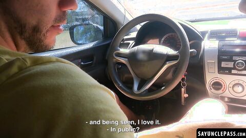 Horny Uriel Simon gets to taste his driver Fer Froma fat cock