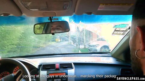 Horny Rodrigo El Santo got to fuck his sexy passenger Eric Deen