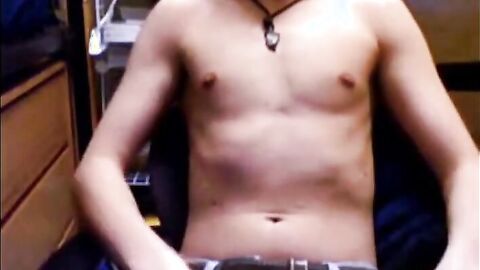 Skinny College Twink Strips and Jerks Off After Finals