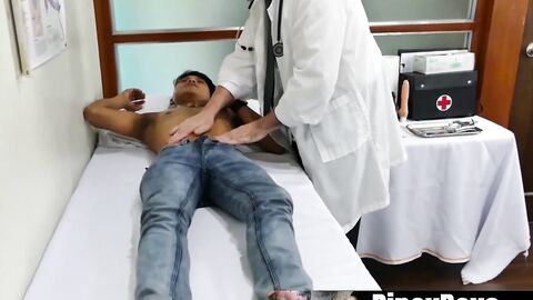 PinoyBoys.com - Young Asian ass invaded with toys and cock by horny doctor wildly
