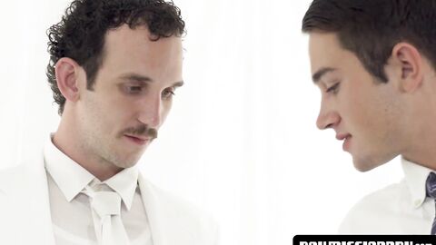 BoyMissionary.com - Muscular gay blows and drills a teased twink raw