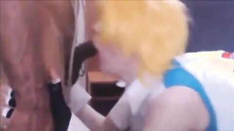 Sissy Beach Interracial Anal