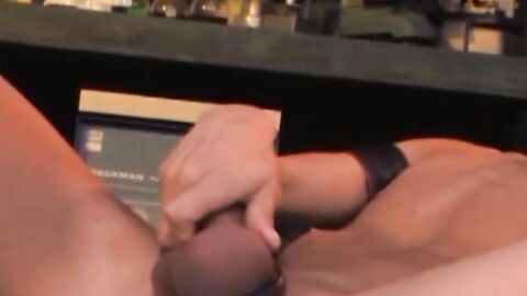 Sky Devil moans for Lance to work him harder and harder while he lifts himself up and