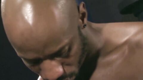 Handsome Brian Bonds takes a hot load of cum in his face and mouth