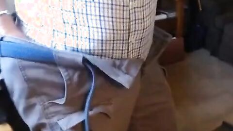 Grandpa Stroking on Webcam