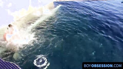 BoyObsession.com - Tyler Thayer's poolside cock jerking for your viewing pleasure