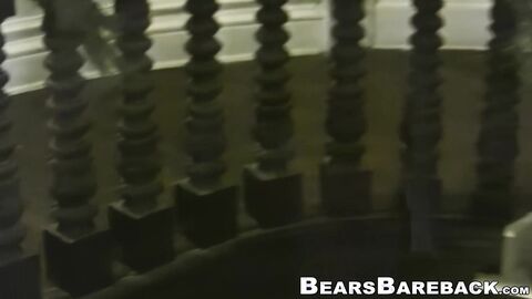 Black bottom Leon Ryder speads his ass for Randy Scotts raw dick