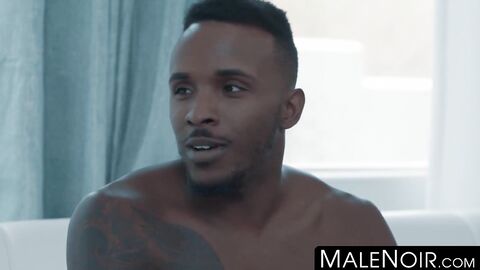 MaleNoir.com - Black stud Pheonix Fellington spreads Colton Grey