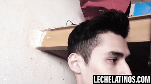 LecheLatinos.com - Sonny's horny mouth painted with my cum