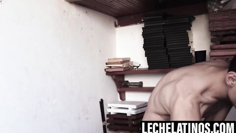 LecheLatinos.com - Sonny's horny mouth painted with my cum