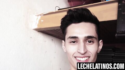 LecheLatinos.com - Sonny's horny mouth painted with my cum