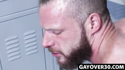 GayOver30.com - Brian Bonds' locker room teasing