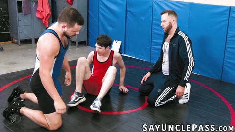 Coach Joel Someone hot threeway sesh with Dakota Lovell and Eric Fuller