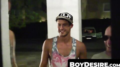 BoyDesire.com - Wild threesome after a night out: bareback style