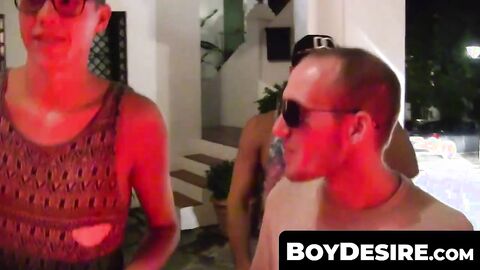 BoyDesire.com - Wild threesome after a night out: bareback style