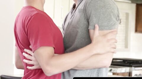 BuddiesNextDoor.com - Handsome dude offers his ass to his long-dicked lover for a raw