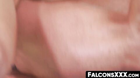 FalconsXXX.com - Hairy hunk receives a sensual deepthroat before a raw anal banging