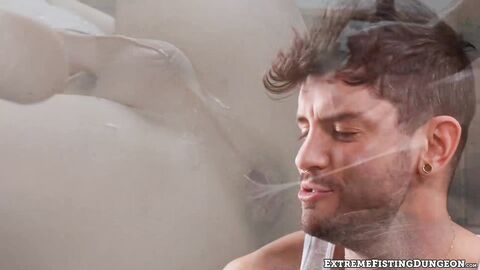 Hunky Declan Blake pound his smooth ass in a double fisting by handsome Ace Stallion