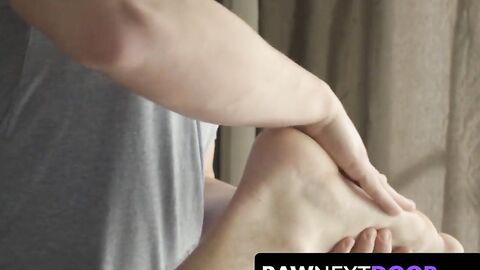 RawNextDoor.com - Jock Colton Cain and his chap customer Leo Luckett fuck after hot m