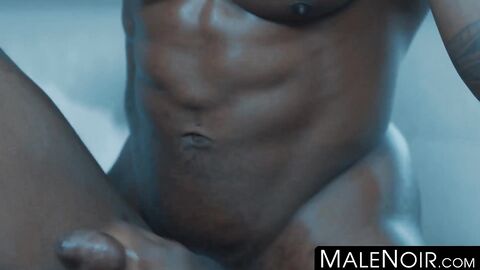 MaleNoir.com - Hunky black guys Pheonix Fellington and Max Konnor ass fuck hard and d