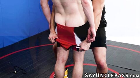 Brian Bonds gave Eric Charming some naughty wrestling moves