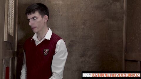 SayUncleNetwork.com - Young Catholic's raw anal fucking after blowing priest in booth
