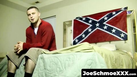 JoeSchmoeXXX.com - Horny hunk Seg jacks off and gets his cock sucked by Joe