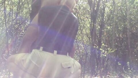 Outdoor Blowjob with an Amateur Crossdresser