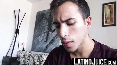 Lustful latino German handles three throbbing cocks of hot dudes