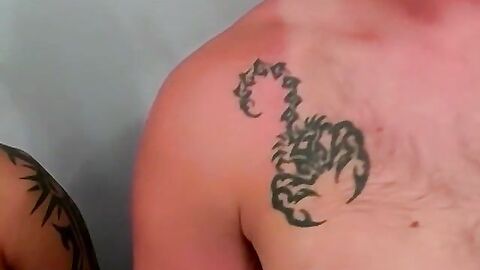 Bottom jock sucks dick before taking it in the butt