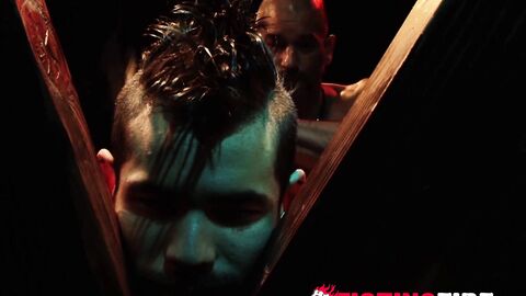 Muscular Draven Torres takes a flogging hard and fast and wants more