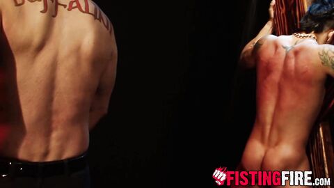 Muscular Draven Torres takes a flogging hard and fast and wants more