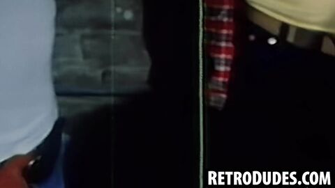 RetroDudes.com - Vintage stunner Keith Anthoni joins a wild orgy of sucking and dick