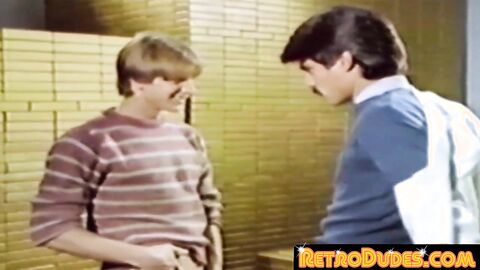 RetroDudes.com - Cop joins retro gay party for raw penetration fun