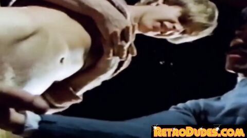 RetroDudes.com - Cop joins retro gay party for raw penetration fun