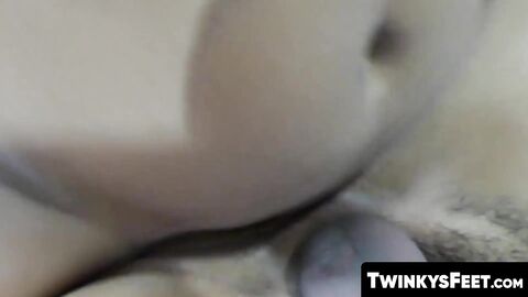 TwinkysFeet.com - Foot fetish action becomes a hot hardcore gay anal fuck session and