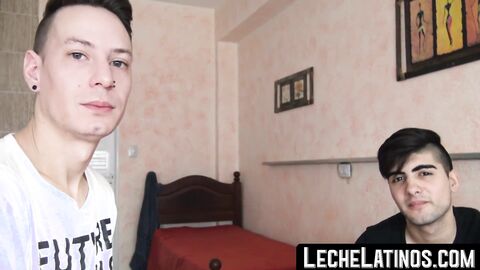 LecheLatinos.com - Cute straight Latino's huge raw dick adventure for cash