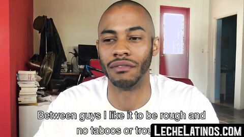 LecheLatinos.com - Straight jock's raw, hardcore threesome POV fuck for cash