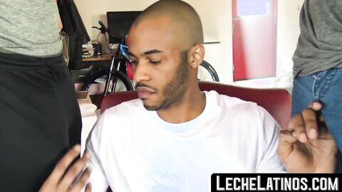 LecheLatinos.com - Straight jock's raw, hardcore threesome POV fuck for cash