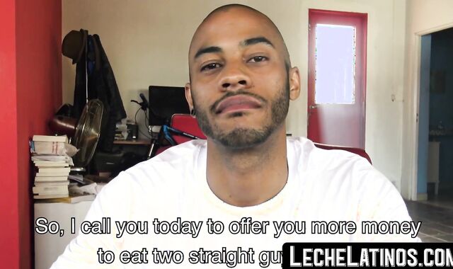 LecheLatinos.com - Straight jock's raw, hardcore threesome POV fuck for cash