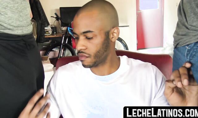 LecheLatinos.com - Straight jock's raw, hardcore threesome POV fuck for cash