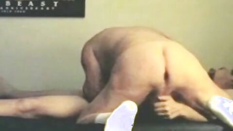 Silver-Bearded Daddy with His Young Cub