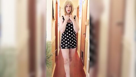 Crossdresser in the Hallway