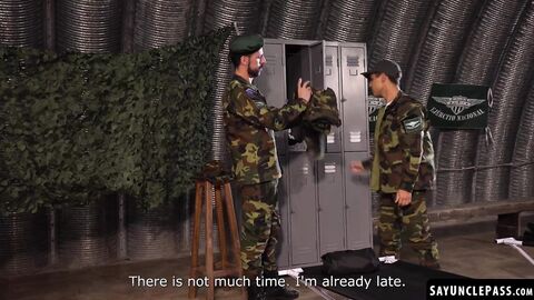 Felix Harris savors Sergeant Joris Leonard cock as punishment