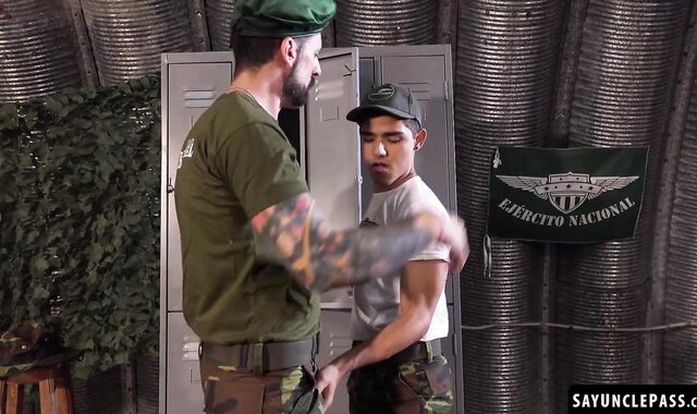 Felix Harris savors Sergeant Joris Leonard cock as punishment
