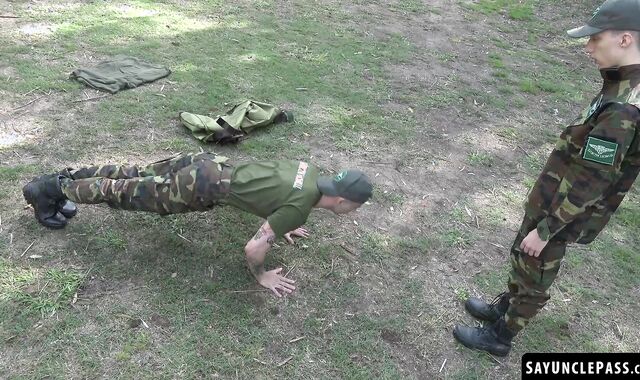 Nathan Gulit and Sly Conan hand in hand in pleasuring each other