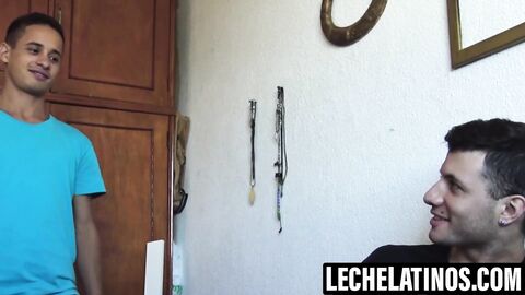 LecheLatinos.com - Ayun's hard slam into Mauri's ass to cum