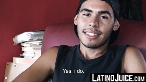 My thick horny cock explored sweet latino Brunos deep ass hole